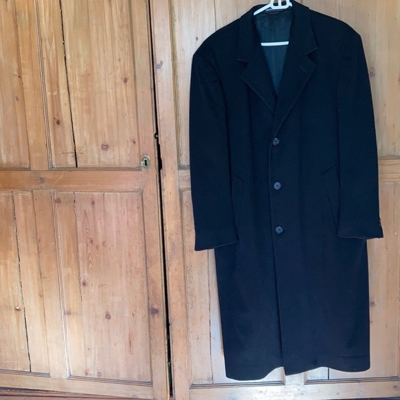 Men's lambswool overcoat topcoat coat 40